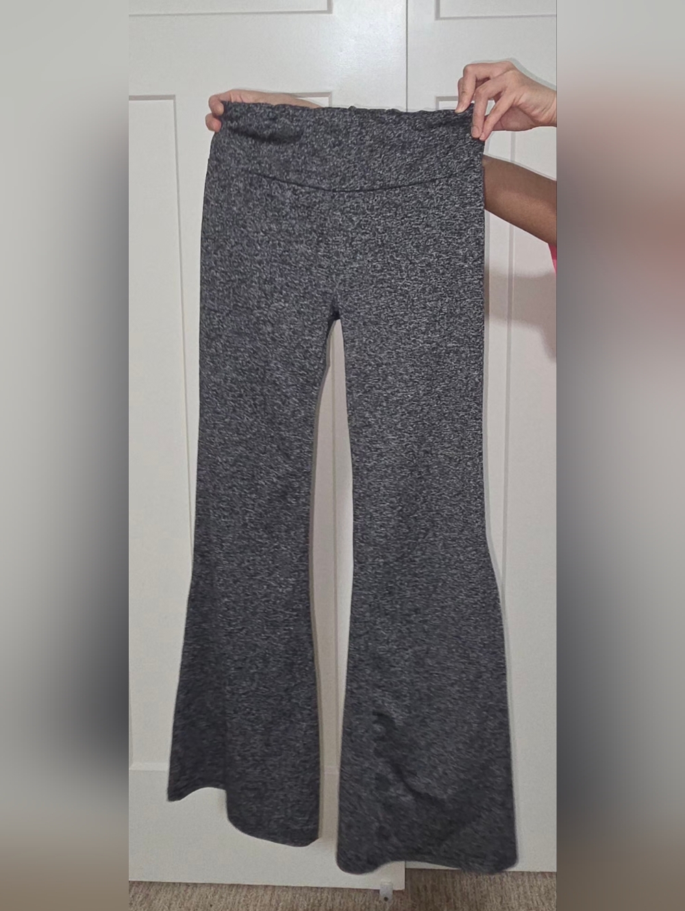 SHEIN Dark Heather Gray Kids' Ribbed Leggings